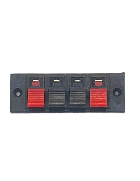 Conector Rectangular de Atornillar Para Bafle 4 terminales Push