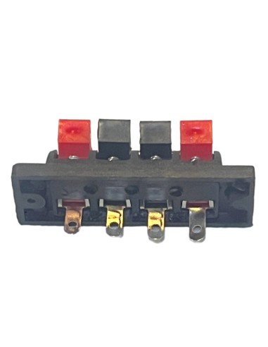 Conector Rectangular de Atornillar Para Bafle 4 terminales Push