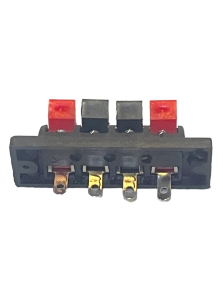 Conector Rectangular de Atornillar Para Bafle 4 terminales Push