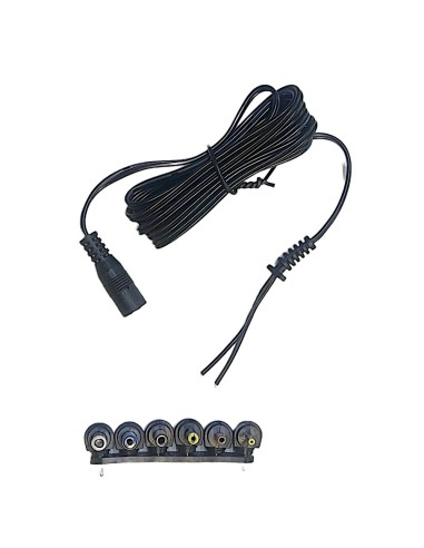 Cable para Adaptador ca/cc con Juego de Plugs conectores intercambiables