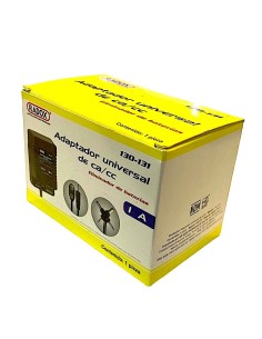 Eliminador Adaptador De Voltaje  ca-cc Universal 1A Multivoltaje Multiconector