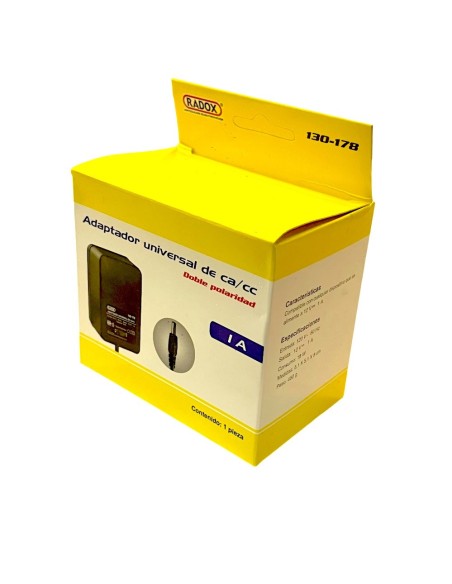 Eliminador Adaptador Universal de ca/cc 12v 1A
