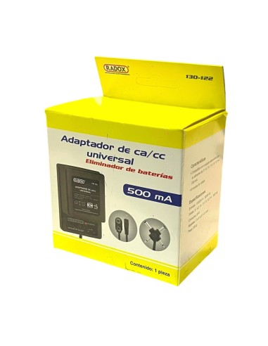 Eliminador Adaptador De Alimentacion ca/cc Universal Multivoltaje Multicontactos
