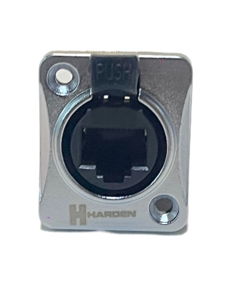 Jack conector EtherCON RJ45 hembra para chasis o panel