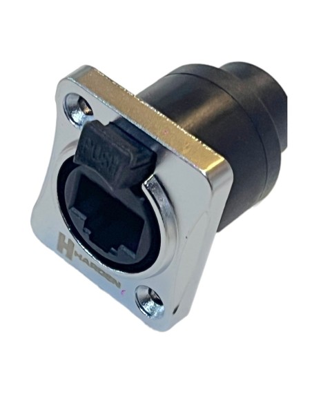 Jack conector EtherCON RJ45 hembra para chasis o panel