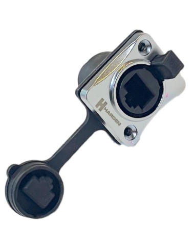 Jack conector EtherCON RJ45 hembra para chasis o panel