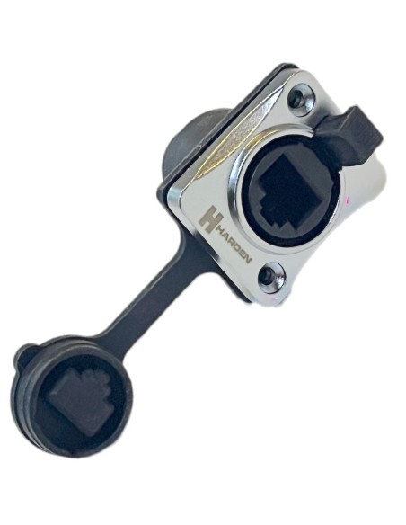 Jack conector EtherCON RJ45 hembra para chasis o panel