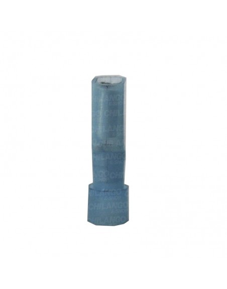 Terminal Faston 1/4 Hembra Aislado Azul Calibre 14-16