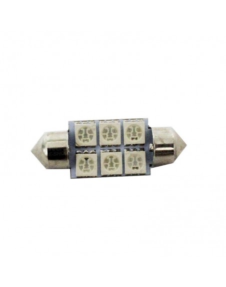 FOCO 6 LED SMD TIPO FESTOON AZUL