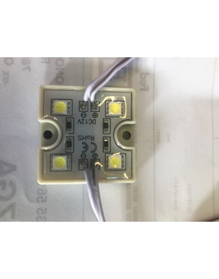 Modulo 4 Led 5050 Ultrabrillantes blanco frio