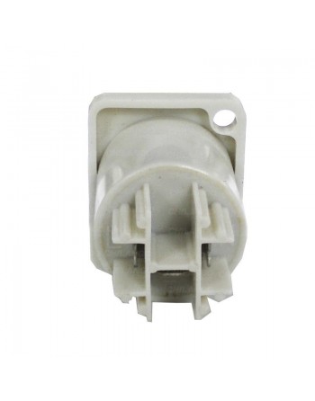 CONECTOR JACK (HEMBRA) PARA ENERGIA 3 VIAS CUADRADO BLANCO 